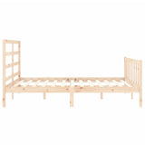 Bed Frame without Mattress 160x200 cm Solid Wood Pine