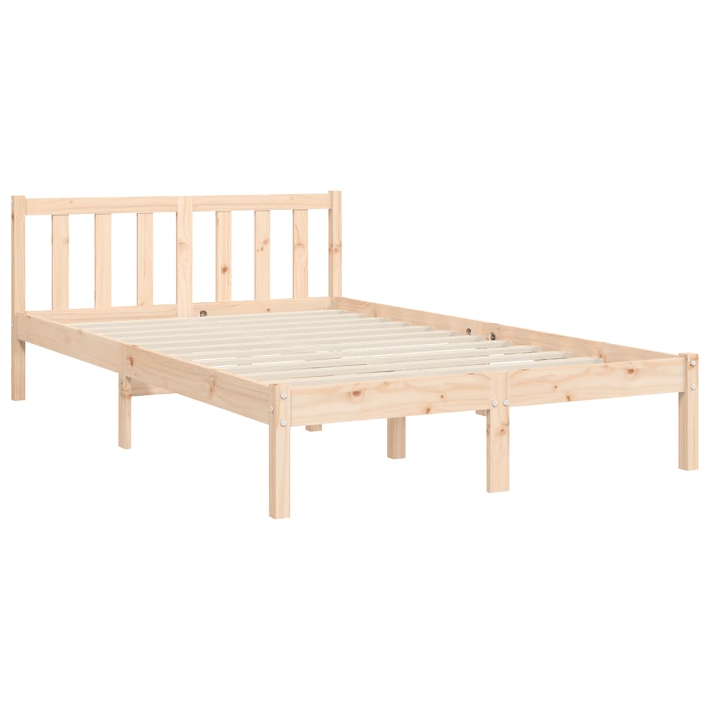 Bed Frame without Mattress 160x200 cm Solid Wood Pine