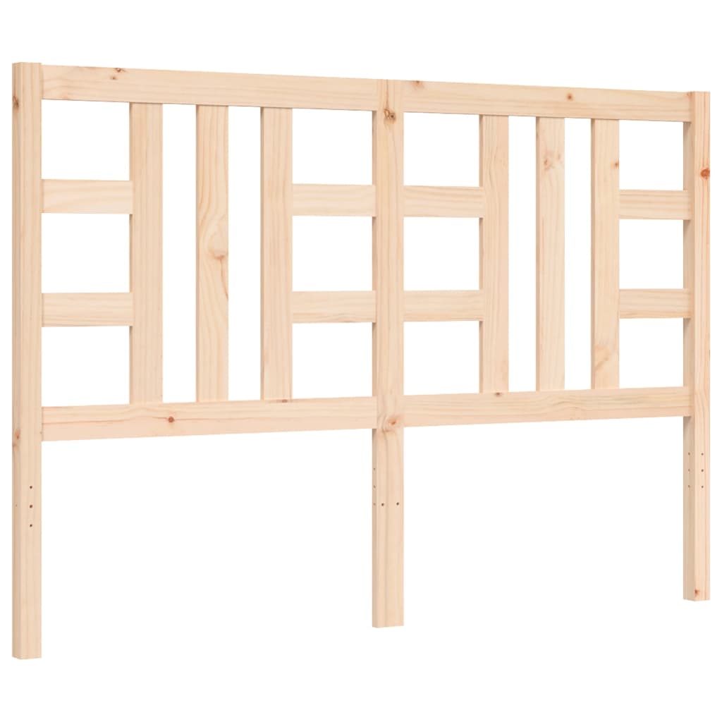 Bed Frame without Mattress 140x200 cm Solid Wood Pine