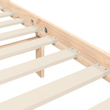 Bed Frame without Mattress 160x200 cm Solid Wood Pine