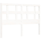 Bed Frame without Mattress White Small Double Solid Wood Pine