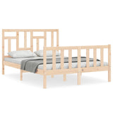 Bed Frame without Mattress 140x200 cm Solid Wood Pine