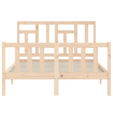 Bed Frame without Mattress 140x200 cm Solid Wood Pine