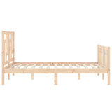 Bed Frame without Mattress 140x200 cm Solid Wood Pine