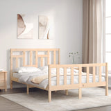 Bed Frame without Mattress 140x200 cm Solid Wood Pine