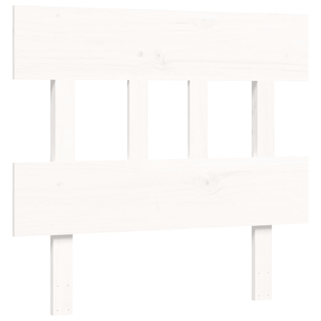 Bed Frame without Mattress White 90x200 cm Solid Wood Pine