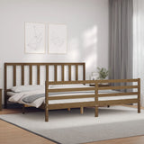 Bed Frame without Mattress Honey Brown 200x200 cm Solid Wood Pine