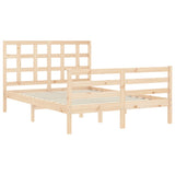 Bed Frame without Mattress Small Double Solid Wood