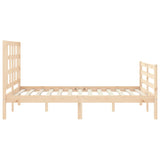 Bed Frame without Mattress Small Double Solid Wood