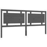 Bed Frame without Mattress Grey 200x200 cm Solid Wood