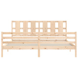 Bed Frame without Mattress Super King Size Solid Wood