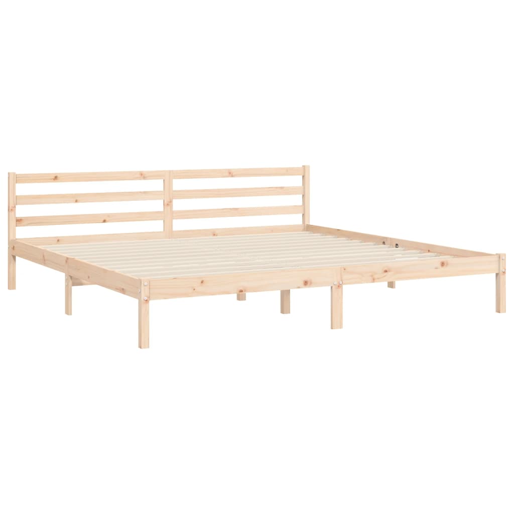 Bed Frame without Mattress 200x200 cm Solid Wood