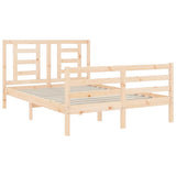 Bed Frame without Mattress 140x190 cm Solid Wood