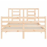 Bed Frame without Mattress 140x190 cm Solid Wood