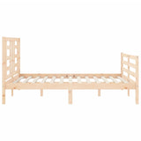 Bed Frame without Mattress 140x190 cm Solid Wood