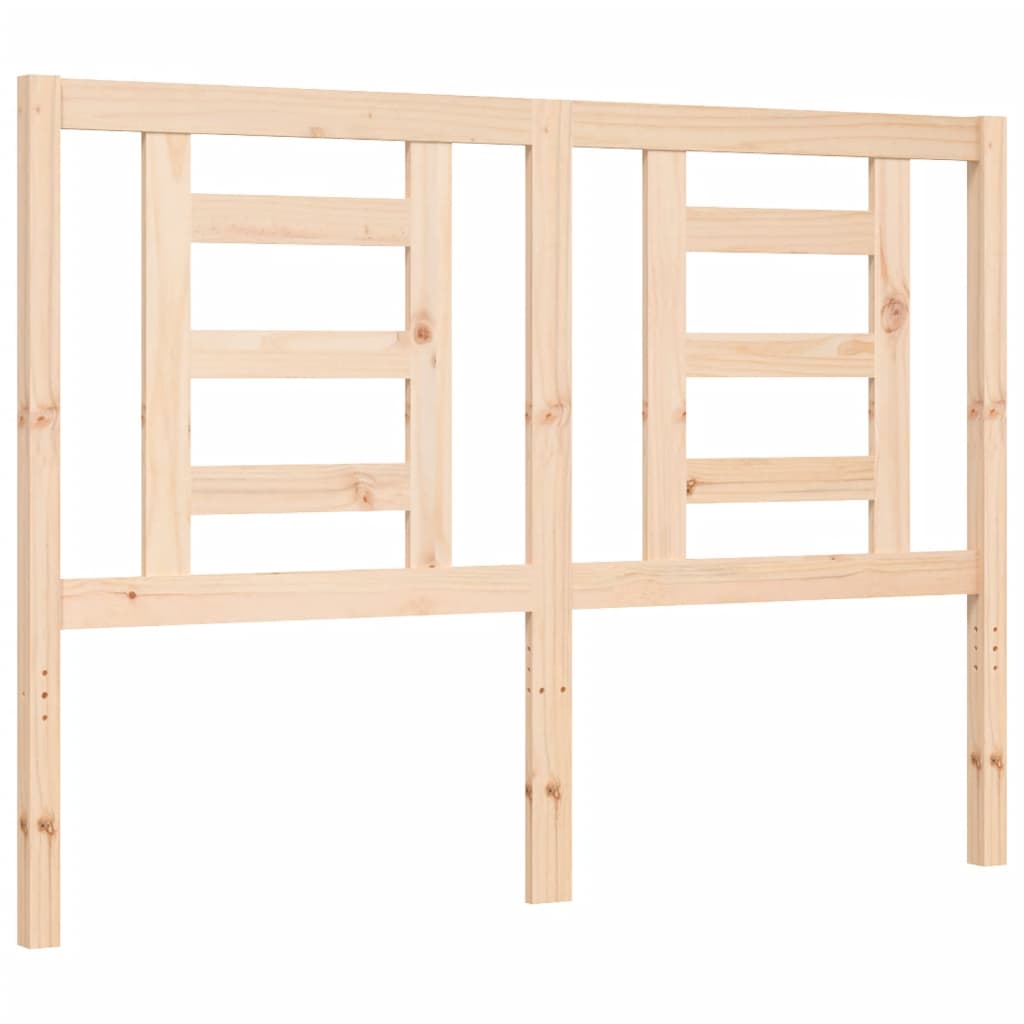 Bed Frame without Mattress 140x190 cm Solid Wood