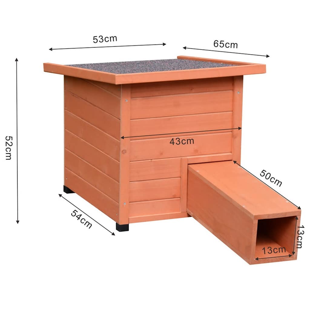 @pet Hedgehog House XL 53x65x52cm Wood Brown