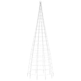 Christmas Tree Light on Flagpole 550 LEDs Warm White 300 cm