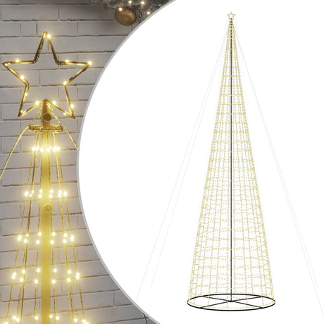 Christmas Tree Light Cone 3020 LEDs Warm White 800 cm