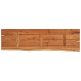 Wall Shelf 110x30x2.5 cm Rectangular Solid Wood Acacia Live Edge