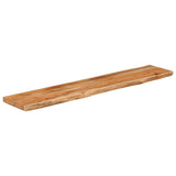 Wall Shelf 110x20x3.8 cm Rectangular Solid Wood Acacia Live Edge