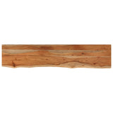 Wall Shelf 120x20x3.8 cm Rectangular Solid Wood Acacia Live Edge