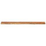 Wall Shelf 140x20x3.8 cm Rectangular Solid Wood Acacia Live Edge