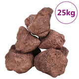 Volcanic Rocks 25 kg Red 10-30 cm