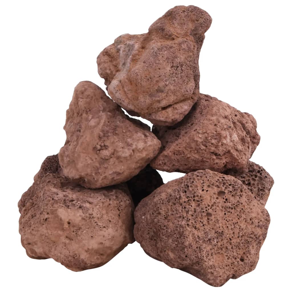 Volcanic Rocks 25 kg Red 10-30 cm