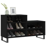 Shoe Cabinet Black 102x36x60 cm Engineered Wood