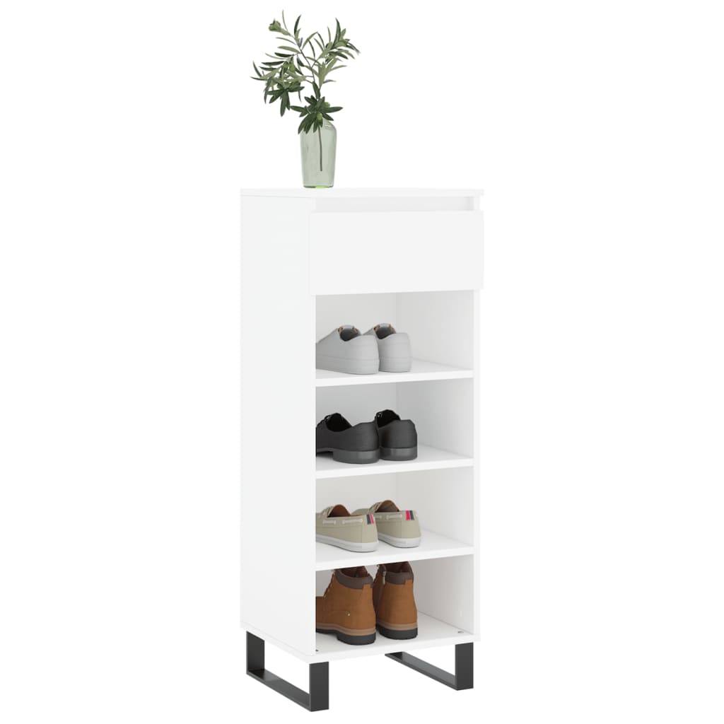 Shoe Cabinet White 40x36x105 cm Engineered Wood