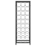 Wine Rack for 27 Bottles Black 34x18x100 cm Wrought Iron