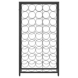 Wine Rack for 45 Bottles Black 54x18x100 cm Wrought Iron