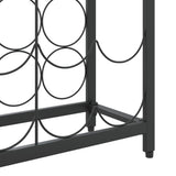 Wine Rack for 45 Bottles Black 54x18x100 cm Wrought Iron