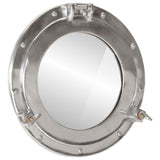  Porthole Mirror Wall Hanging Ø38 cm Aluminium and Glass