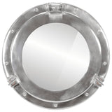  Porthole Mirror Wall Hanging Ø38 cm Aluminium and Glass