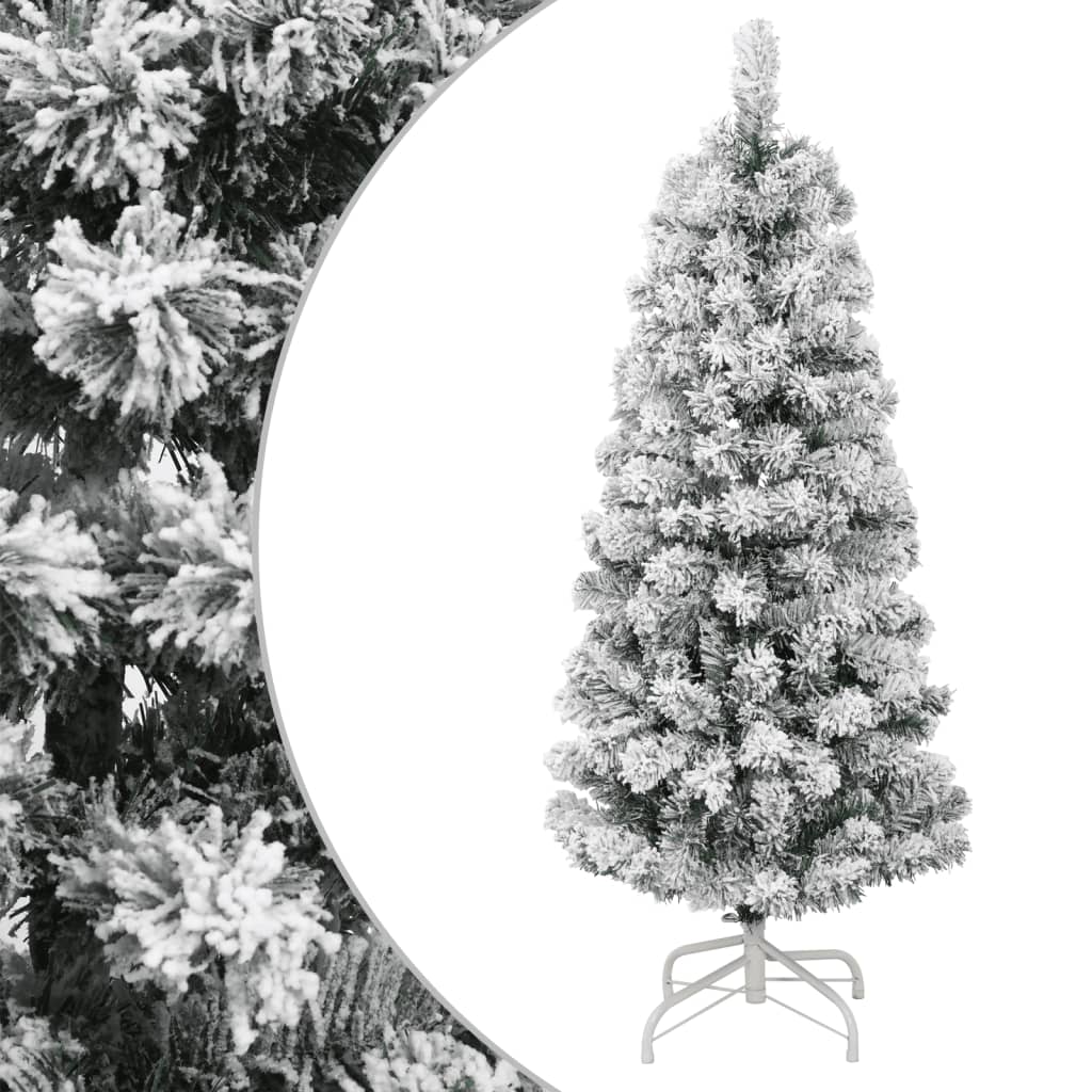 Artificial Hinged Christmas Tree with Flocked Snow 150 cm