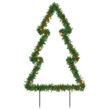 Christmas Light Decoration with Spikes Tree 80 LEDs 60 cm