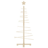 Wooden Christmas Tree for Decoration 125 cm Solid Wood Pine