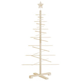 Wooden Christmas Tree for Decoration 125 cm Solid Wood Pine