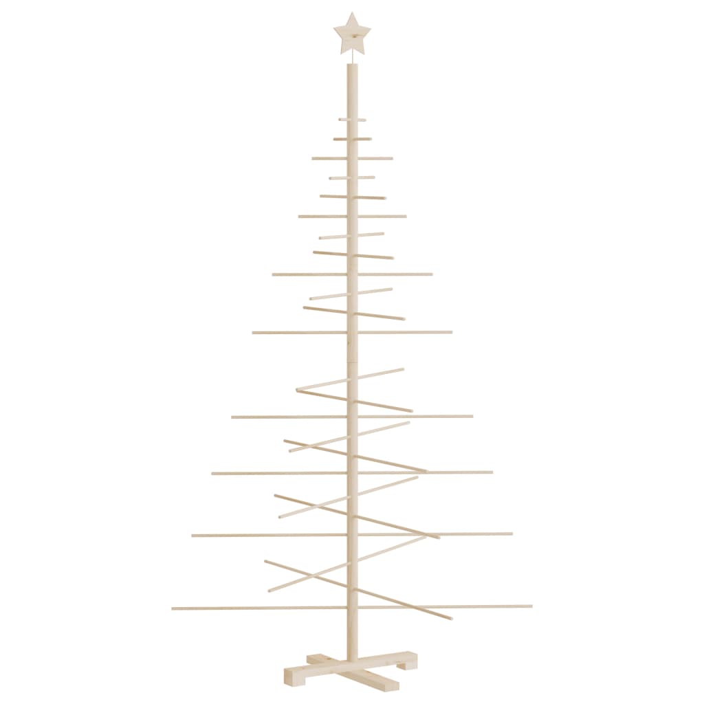 Wooden Christmas Tree for Decoration 180 cm Solid Wood Pine