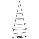 Metal Christmas Tree for Decoration Black 125 cm