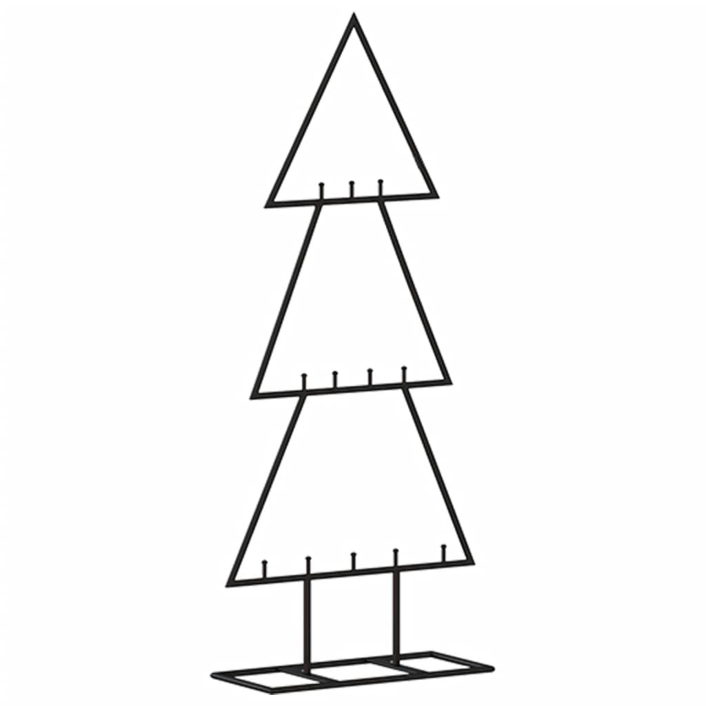 Metal Christmas Tree for Decoration Black 60 cm