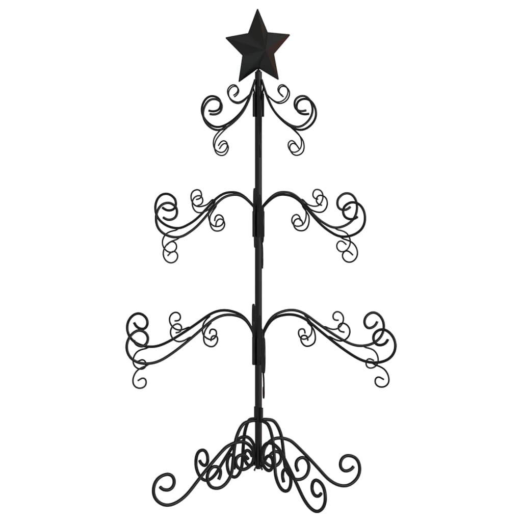 Metal Christmas Tree for Decoration Black 90 cm