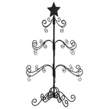 Metal Christmas Tree for Decoration Black 90 cm