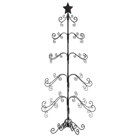 Metal Christmas Tree for Decoration Black 150 cm