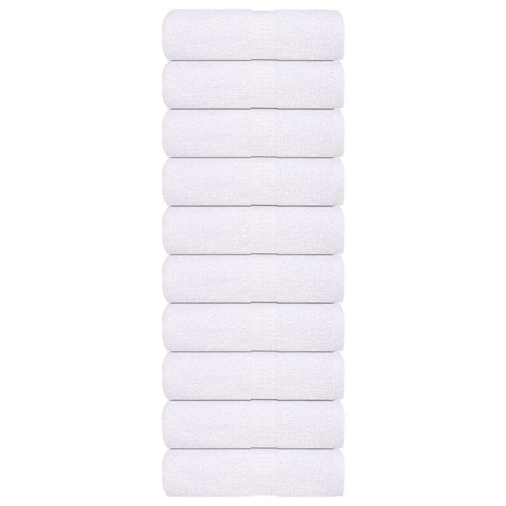 Washcloths 10 pcs White 15x21 cm 360 gsm 100% Cotton