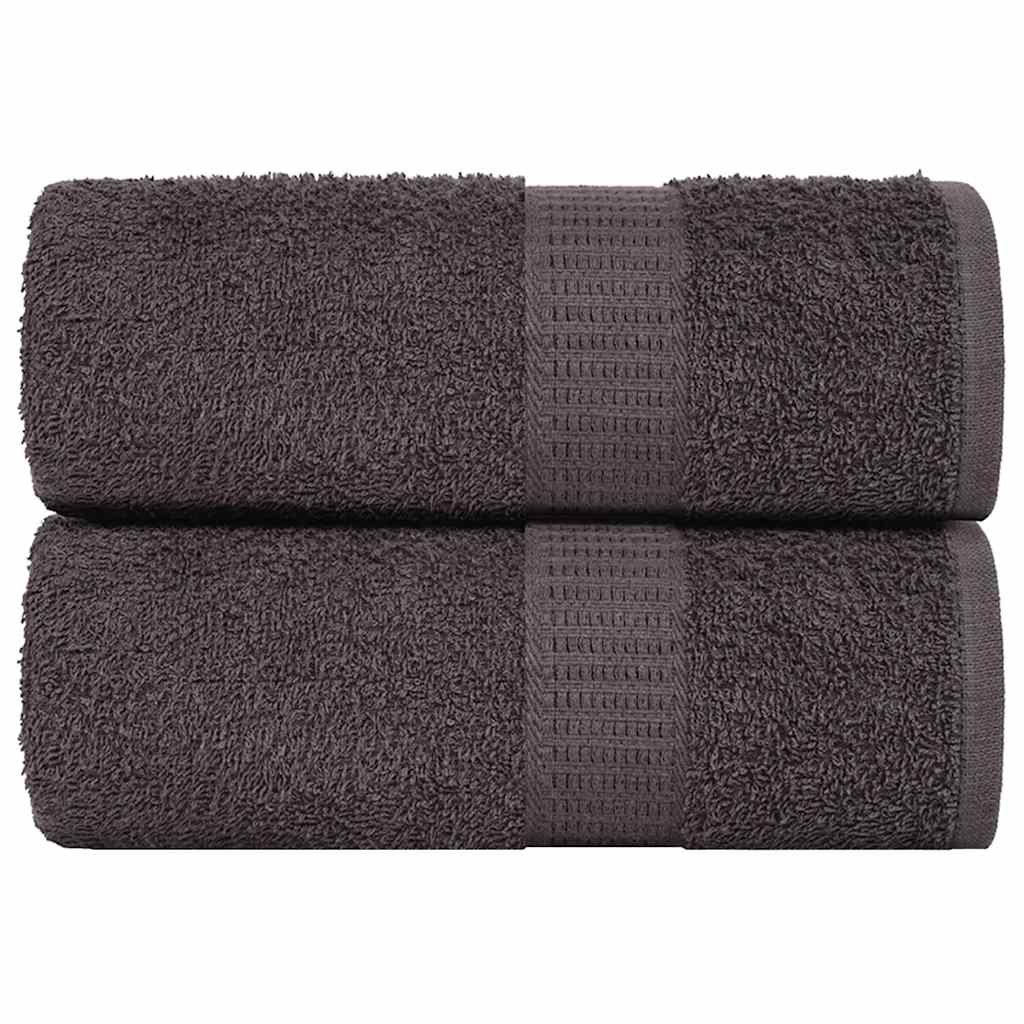 Washcloths 2 pcs Anthracite 15x21 cm 360 gsm 100% Cotton