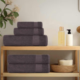 Washcloths 4 pcs Anthracite 15x21 cm 360 gsm 100% Cotton