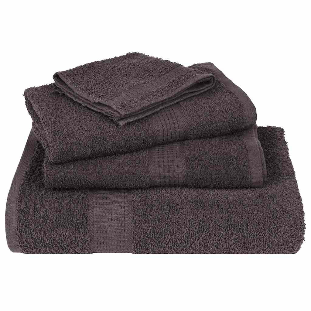 Washcloths 4 pcs Anthracite 15x21 cm 360 gsm 100% Cotton